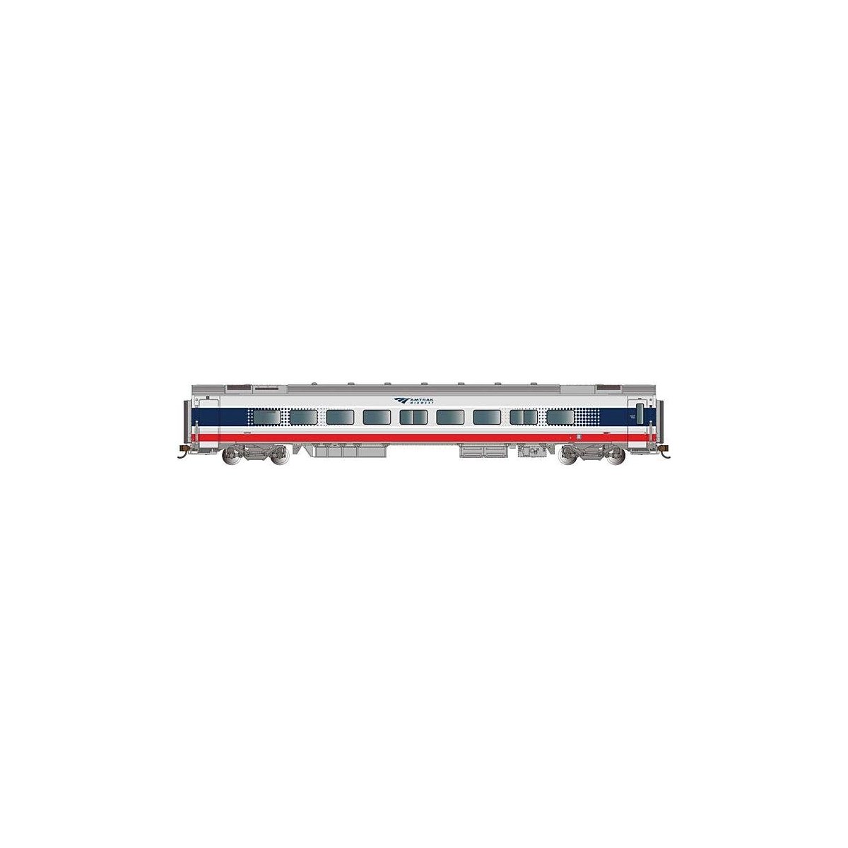 Siemens Venture Coach - Amtrak Version - Ready to Run -- Amtrak 4009 (Midwest Scheme, silver,, N, Bachmann Industries 74563