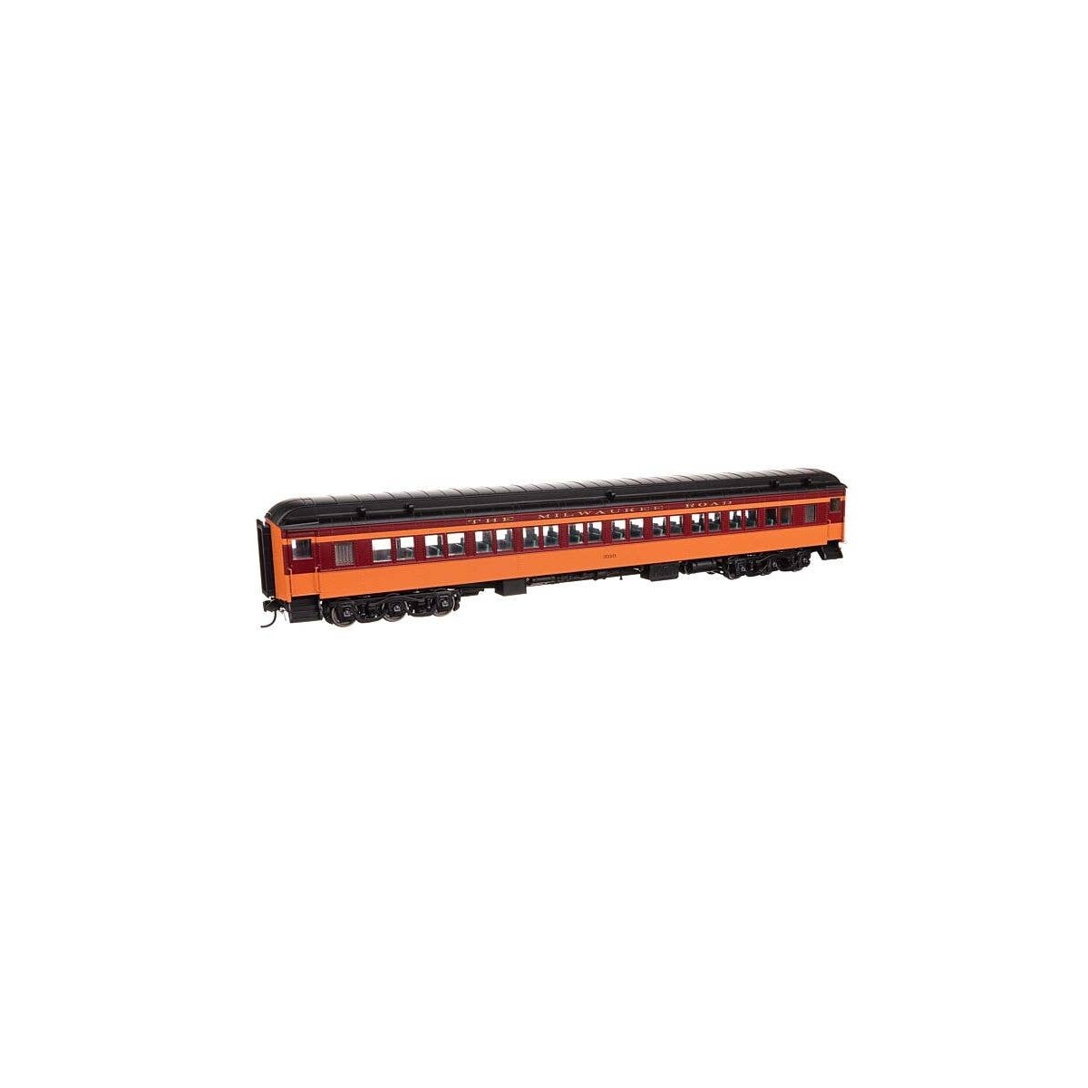 85′ Pullman-Built Heavyweight Paired-Window Coach - Ready to Run -- Milwaukee Road 3310, HO, WalthersProto 17608