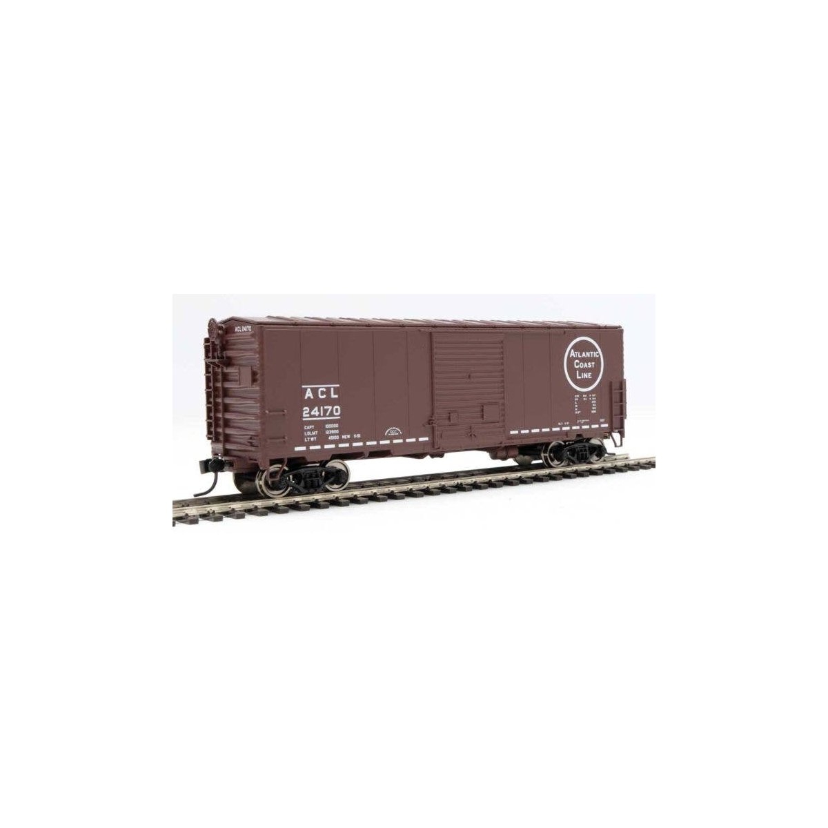 40` ACF Modernized Welded Boxcar w/8` Youngstown Door - Ready to Run -- Atlantic Coast Line 24170, HO, WalthersMainline 45026