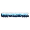 Heavyweight Business Car Observation - Ready to Run -- Christmas (blue, white), HO, Broadway Limited Imports 9725