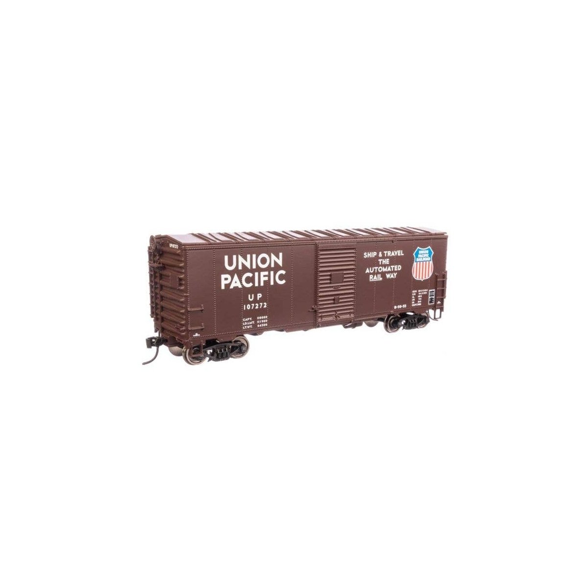 40′ Association of American Railroads Modernized 1948 Boxcar - Ready to Run -- Union Pacific(R) 107272, HO, WalthersMainline 1