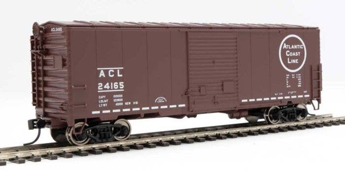 40` ACF Modernized Welded Boxcar w/8` Youngstown Door - Ready to Run -- Atlantic Coast Line 24165, HO, WalthersMainline 45025
