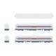 80′ PRR P70 Coach - Ready to Run -- American Freedom Train (1947 Scheme, white, red, blu, HO, Broadway Limited Imports 9733