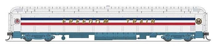 80′ PRR P70 Coach - Ready to Run -- American Freedom Train (1947 Scheme, white, red, blu, HO, Broadway Limited Imports 9734