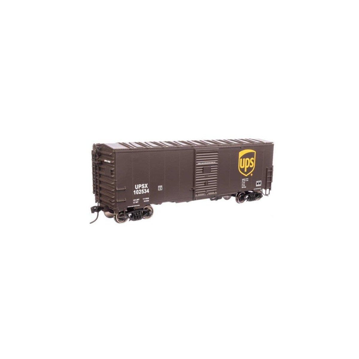 40′ Association of American Railroads Modernized 1948 Boxcar - Ready to Run -- United Parcel Service(R) 102534, HO, WalthersMa