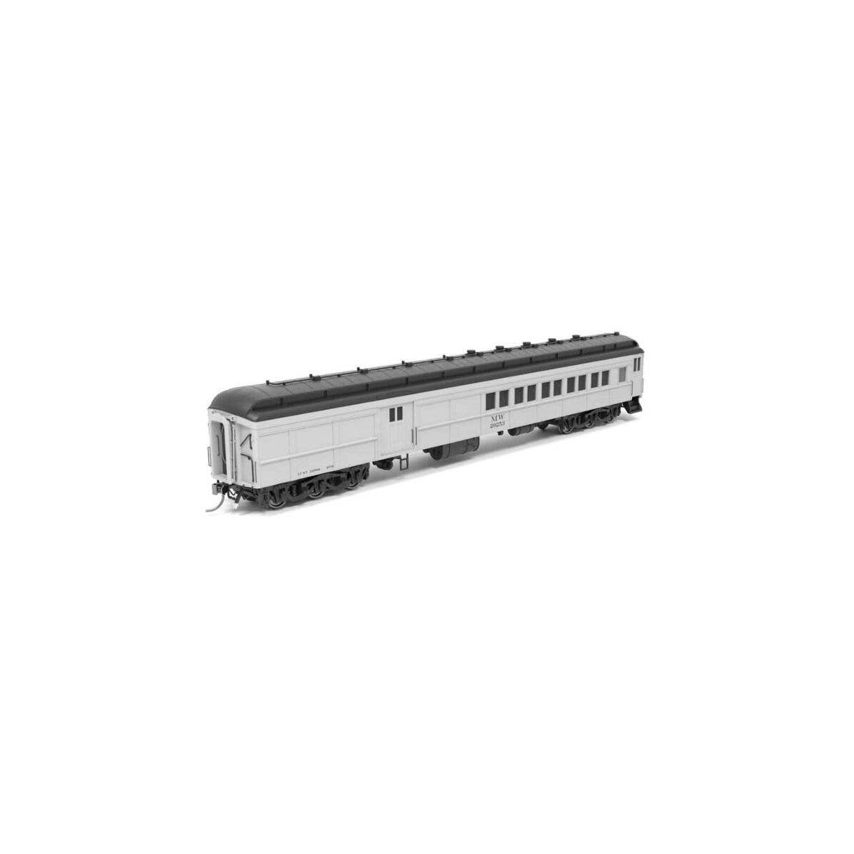 Heavyweight Coach-Baggage-Combine - Ready to Run -- Maintenance of Way 20253 (gray, blac, HO, Broadway Limited Imports 9748