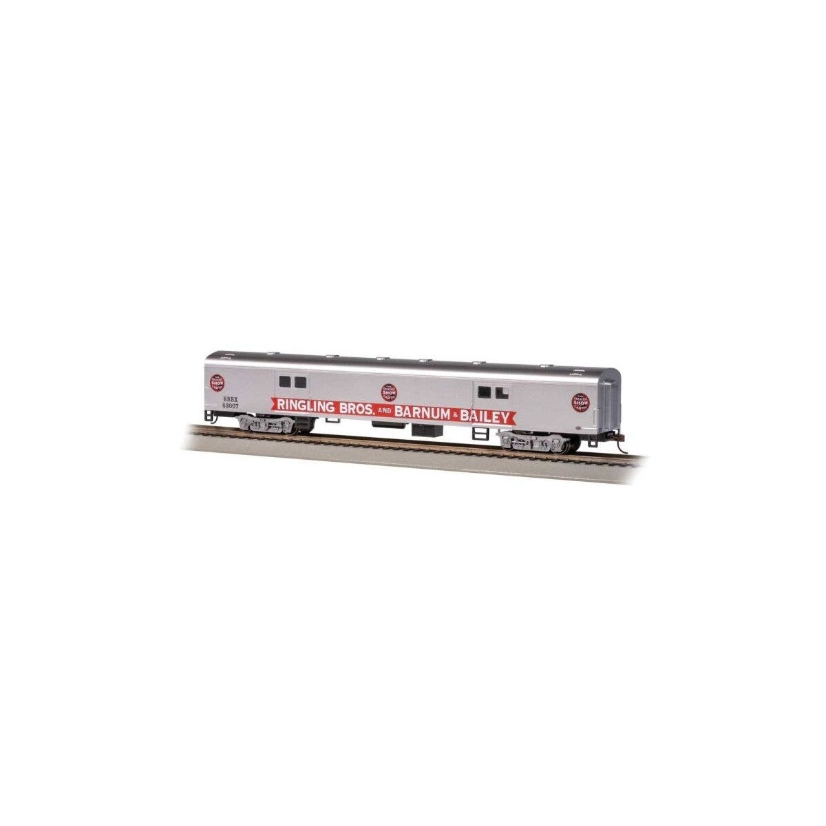 72′ Smooth-Side Baggage - Ready to Run -- Ringling Bros. and Barnum & Bailey Circus 63007 (G, HO, Bachmann Industries 14412