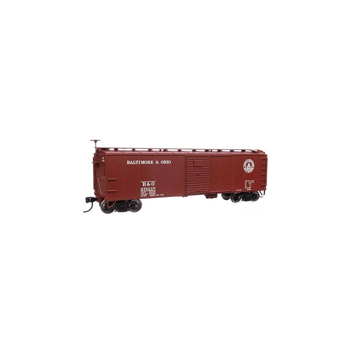 40′ Early X29 Boxcar - Ready to Run -- Baltimore & Ohio 270117, HO, WalthersMainline 40952