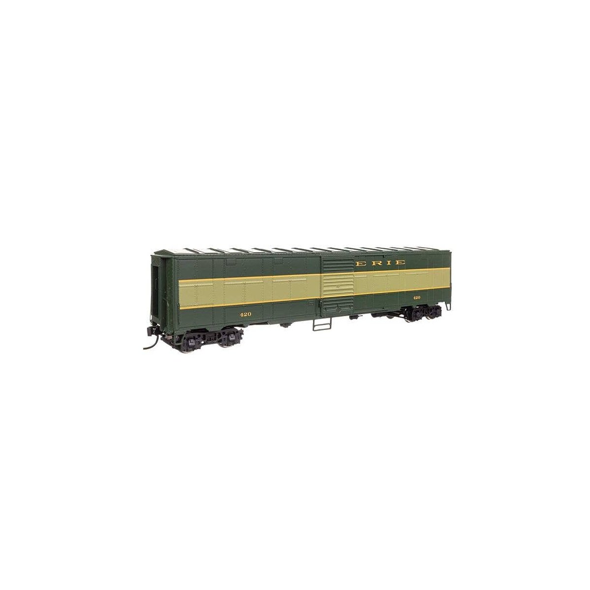 NYC-Style Express Boxcar Troop Sleeper Conversion - Ready to Run -- Erie 420, HO, WalthersProto 10812