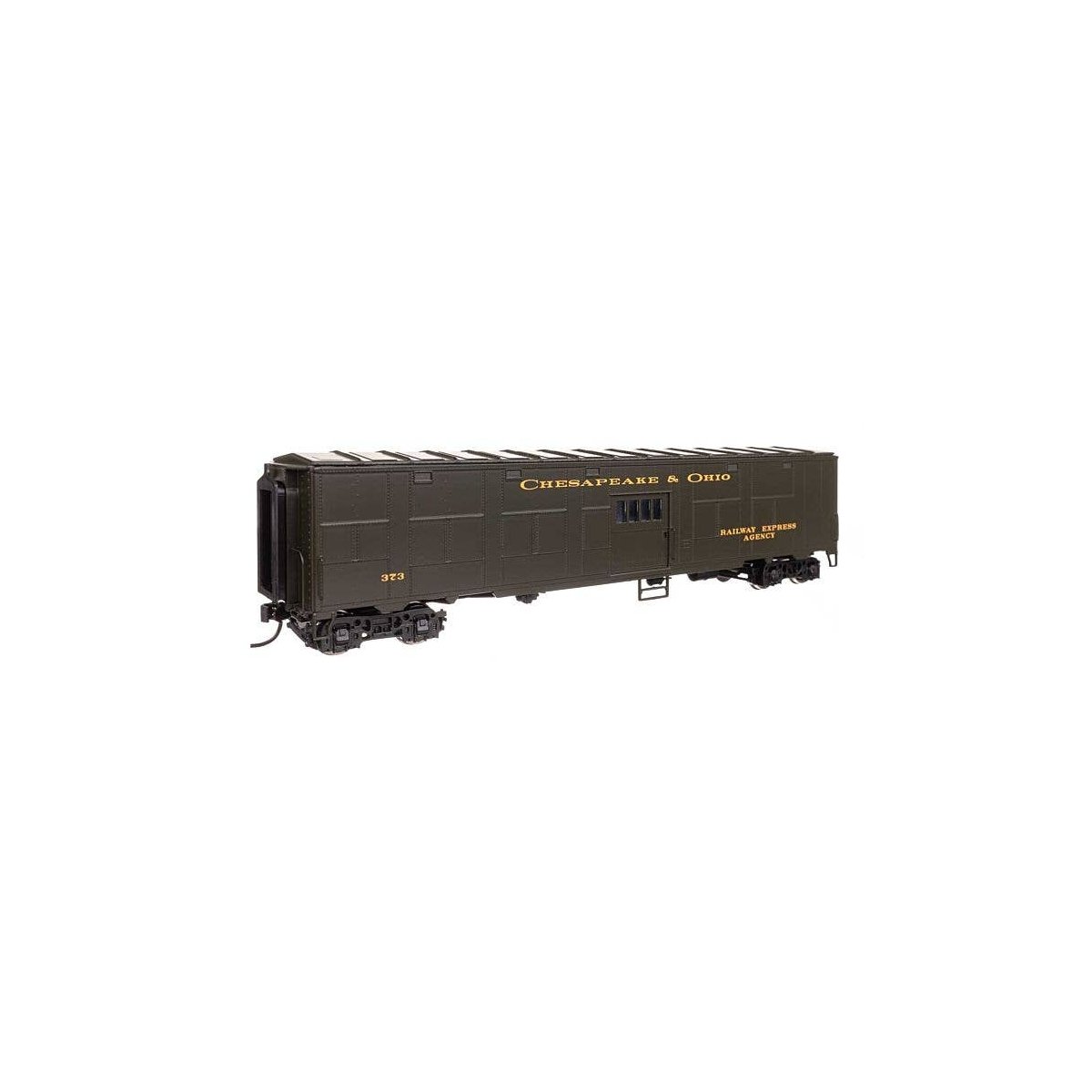 C&O-Style Express Boxcar Troop Sleeper Conversion - Ready to Run -- Chesapeake & Ohio (Green) 373, HO, WalthersProto 10842