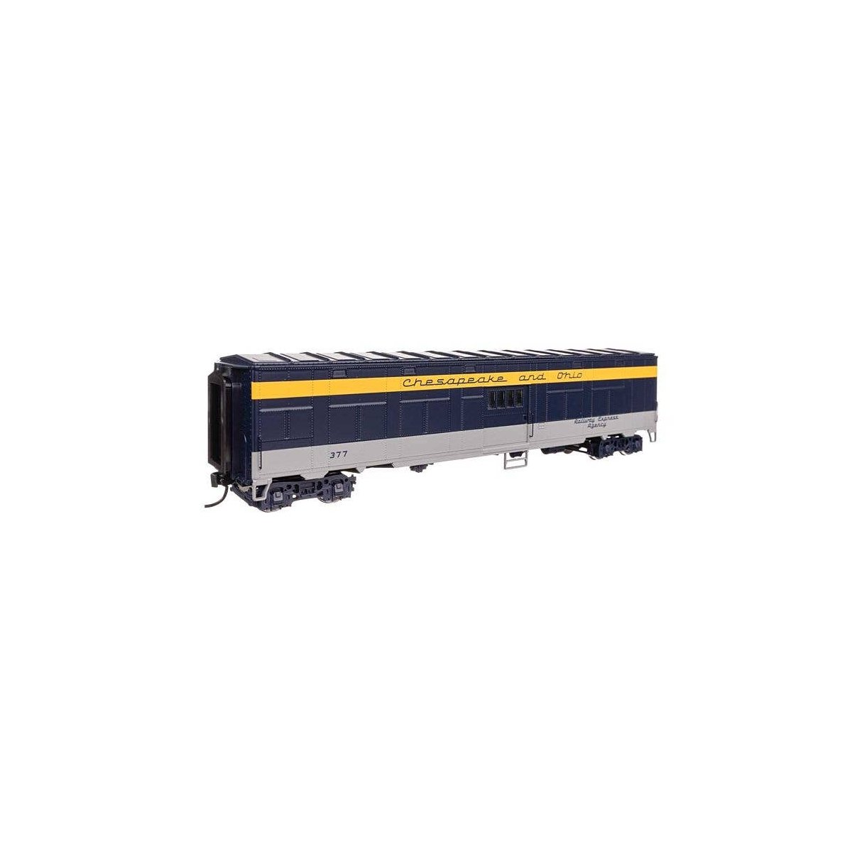 C&O-Style Express Boxcar Troop Sleeper Conversion - Ready to Run -- Chesapeake & Ohio (Tri-Color) , HO, WalthersProto 10844
