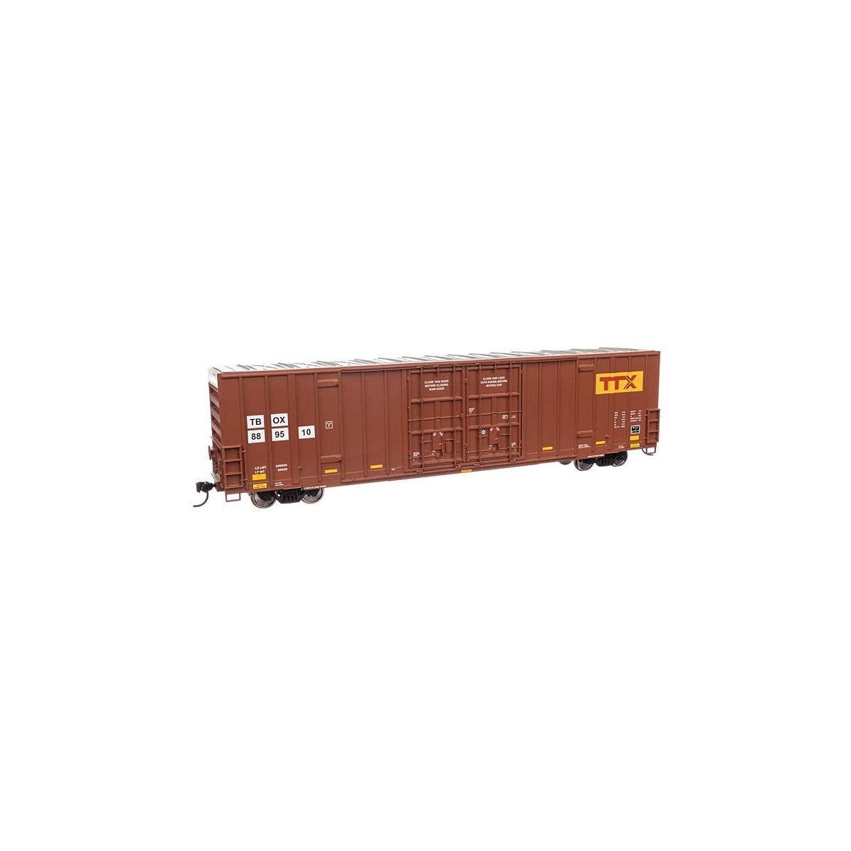 60′ High Cube Plate F Boxcar - Ready to Run -- TTX TBOX 889510, HO, WalthersMainline 3040