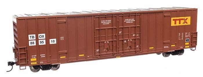 60′ High Cube Plate F Boxcar - Ready to Run -- TTX TBOX 889510, HO, WalthersMainline 3040
