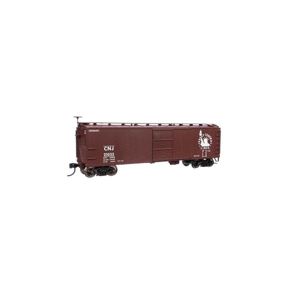 40′ Early X29 Boxcar - Ready to Run -- Central Railroad of New Jersey 21033, HO, WalthersMainline 40956