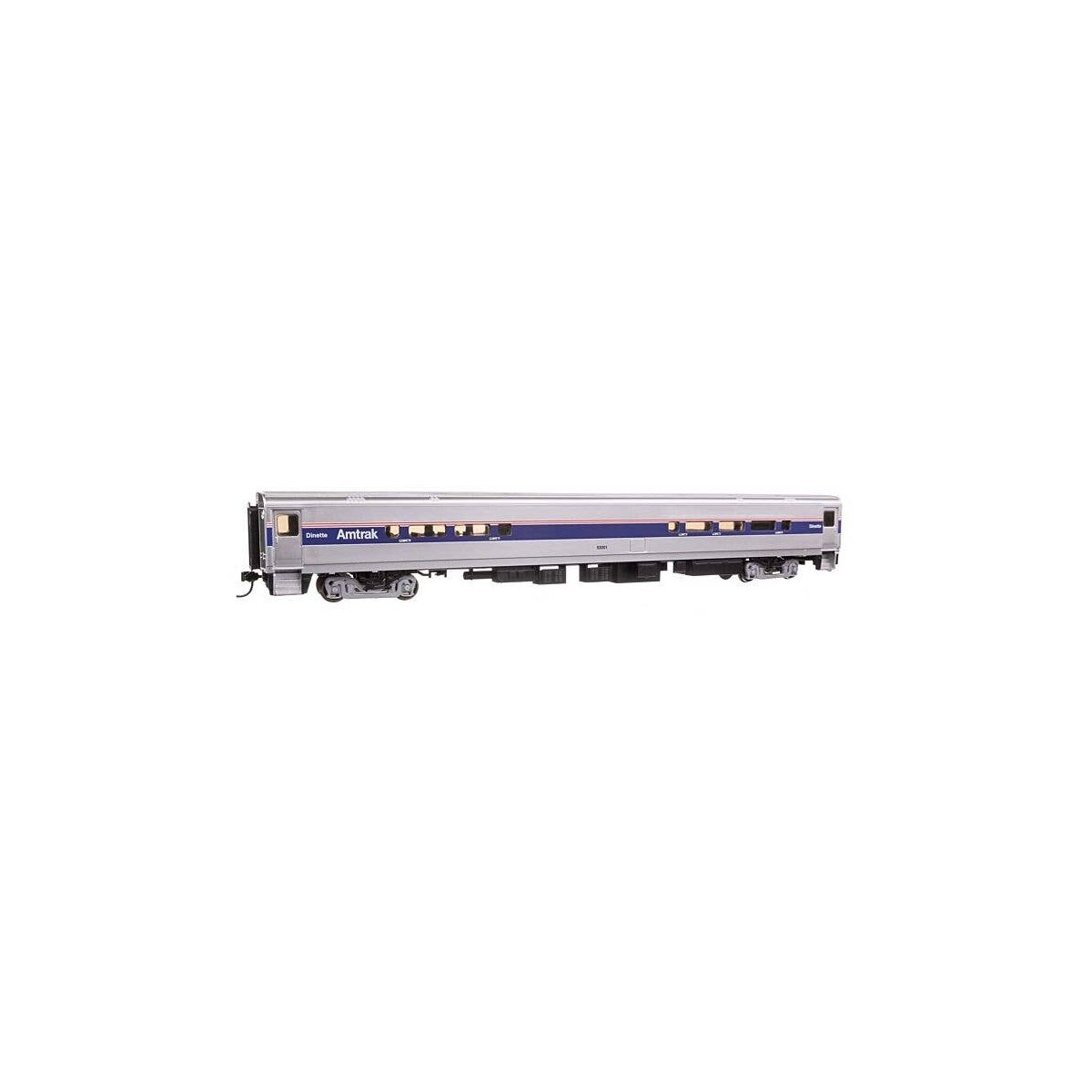 85′ Horizon Cafe/Club Food Service Car - Ready to Run -- Amtrak(R) Phase IV 53001, HO, WalthersMainline 31057