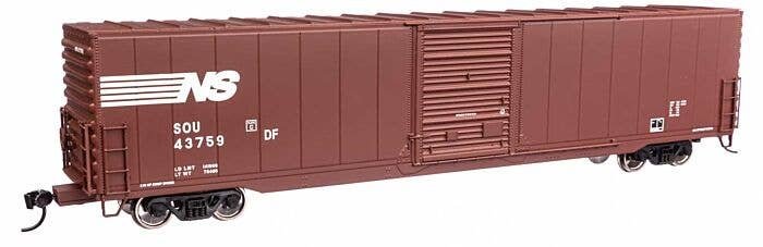 60′ Pullman-Standard Single Door Auto Parts Boxcar - Ready to Run -- Norfolk Southern SOU 43759, HO, WalthersMainline 3367