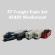 Diesel Freight Train-Only Set - Standard DC -- Santa Fe EMD F7 (Warbonnet, blue, silver), N, Kato USA Inc 1066273
