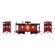 Diesel Freight Train-Only Set - Standard DC -- Santa Fe EMD F7 (Warbonnet, blue, silver), N, Kato USA Inc 1066273