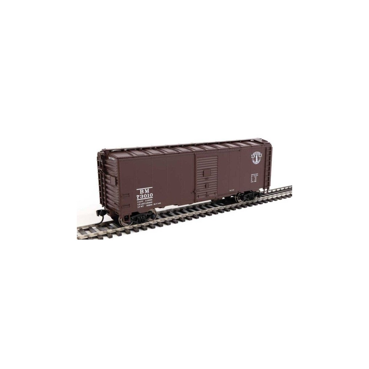40′ AAR Modified 1937 Boxcar - Ready to Run -- Boston & Maine 73010, HO, WalthersMainline 2725
