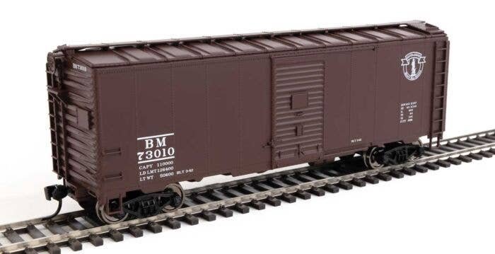 40′ AAR Modified 1937 Boxcar - Ready to Run -- Boston & Maine 73010, HO, WalthersMainline 2725