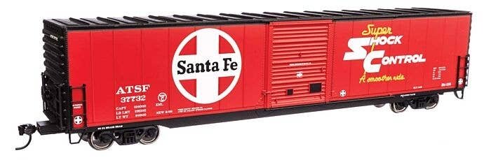 60′ Pullman-Standard Single Door Auto Parts Boxcar - Ready to Run -- Santa Fe 37732, HO, WalthersMainline 3352