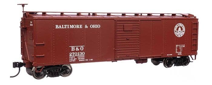 40′ Early X29 Boxcar - Ready to Run -- Baltimore & Ohio 270130, HO, WalthersMainline 40954