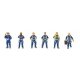 Wind Turbine Technicians -- pkg(6), HO, Walthers SceneMaster 6209