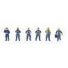 Wind Turbine Technicians -- pkg(6), HO, Walthers SceneMaster 6209