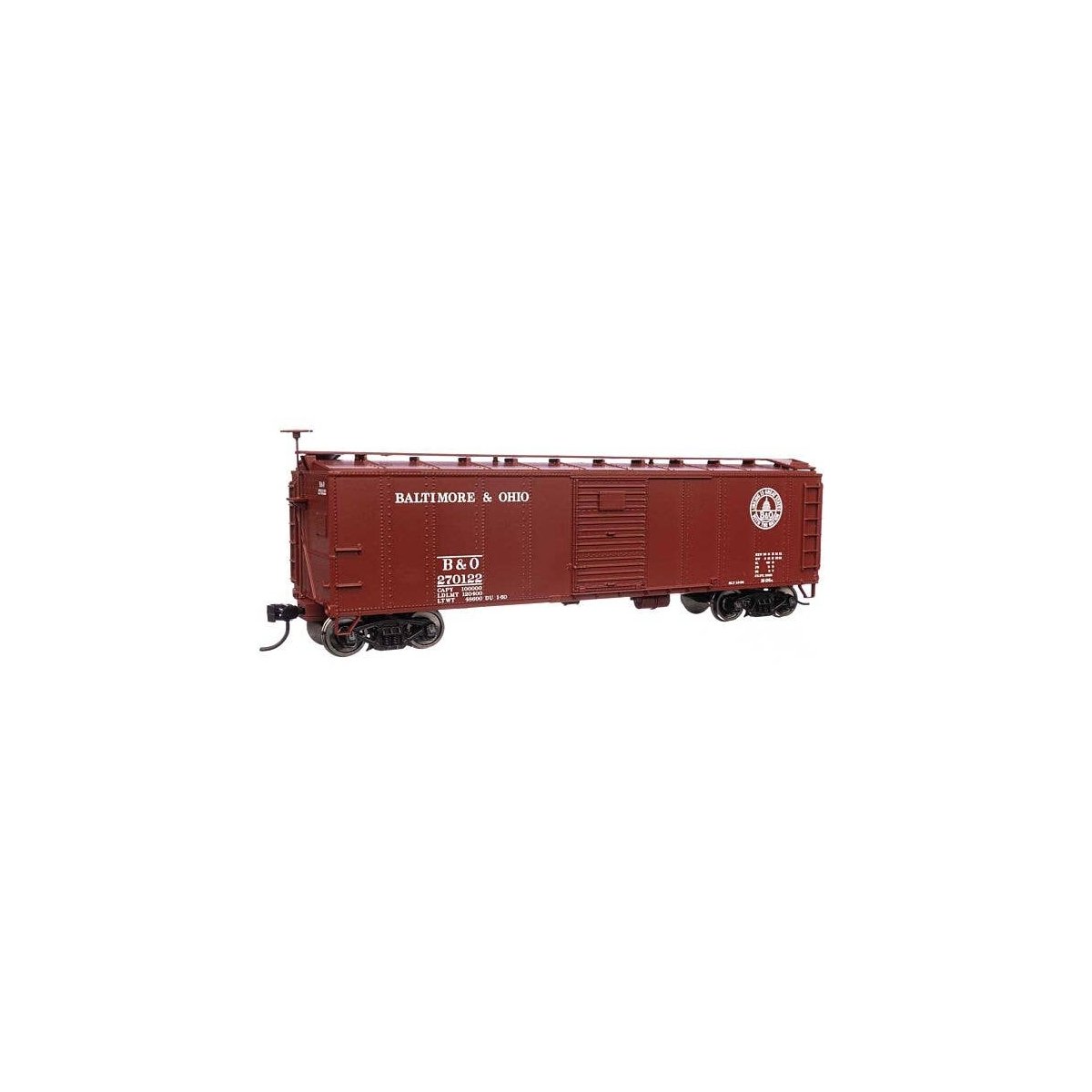 40′ Early X29 Boxcar - Ready to Run -- Baltimore & Ohio 270122, HO, WalthersMainline 40953