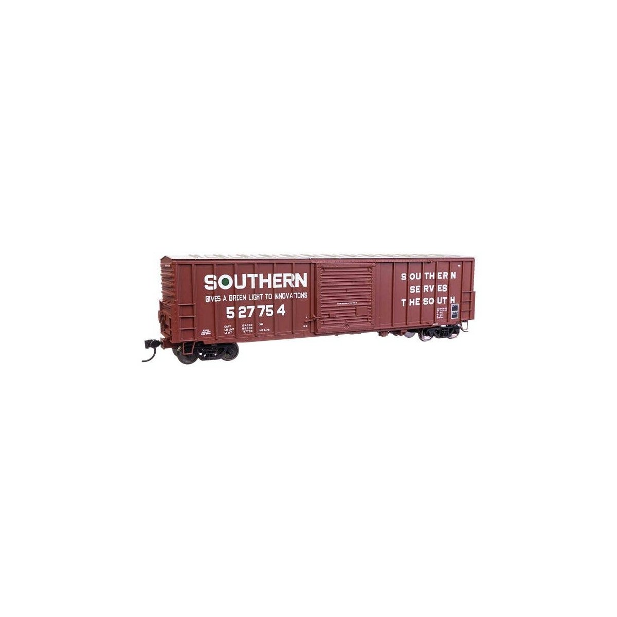 50′ ACF Exterior Post Dreadnaught End Plate B Boxcar - Ready to Run -- Southern Railway 527754, HO, WalthersMainline 46024
