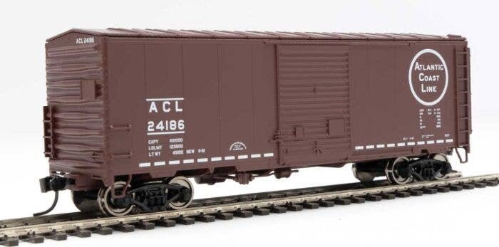 40` ACF Modernized Welded Boxcar w/8` Youngstown Door - Ready to Run -- Atlantic Coast Line 24186, HO, WalthersMainline 45027