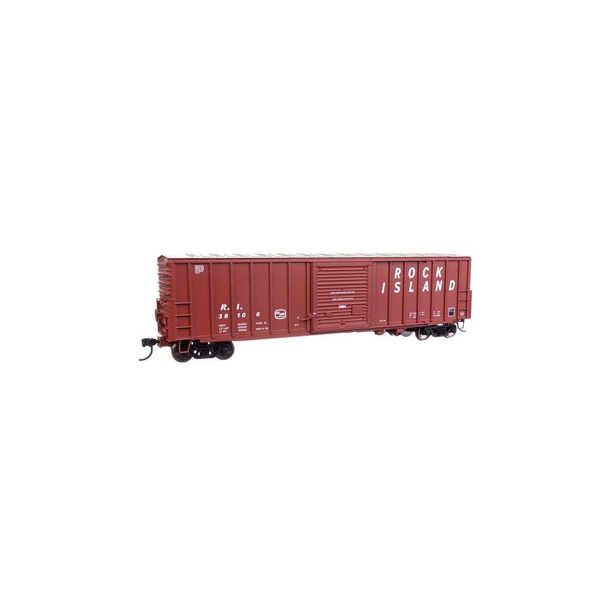 50′ ACF Exterior Post Dreadnaught End Plate B Boxcar - Ready to Run -- Rock Island 36106, HO, WalthersMainline 46021