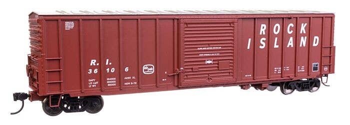 50′ ACF Exterior Post Dreadnaught End Plate B Boxcar - Ready to Run -- Rock Island 36106, HO, WalthersMainline 46021