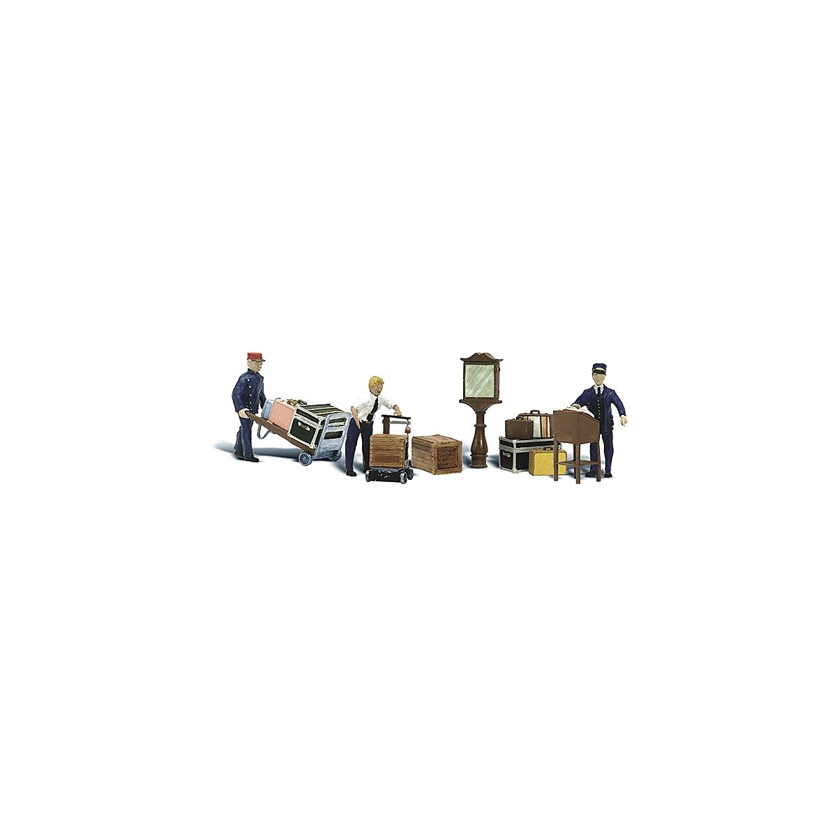 Scenic Accents(R) -- Depot Workers & Accessories, O, Woodland Scenics 2757