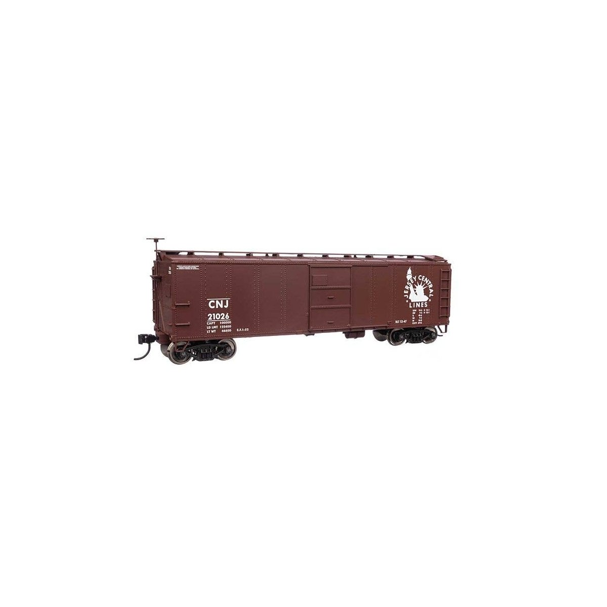 40′ Early X29 Boxcar - Ready to Run -- Central Railroad of New Jersey 21026, HO, WalthersMainline 40955