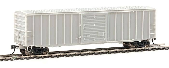 50′ ACF Exterior Post Boxcar - Ready to Run -- Undecorated, HO, WalthersMainline 2100