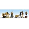 Masonry Workers & Accessories - Scenic Accents(R) -- pkg(4), HO, Woodland Scenics 1901