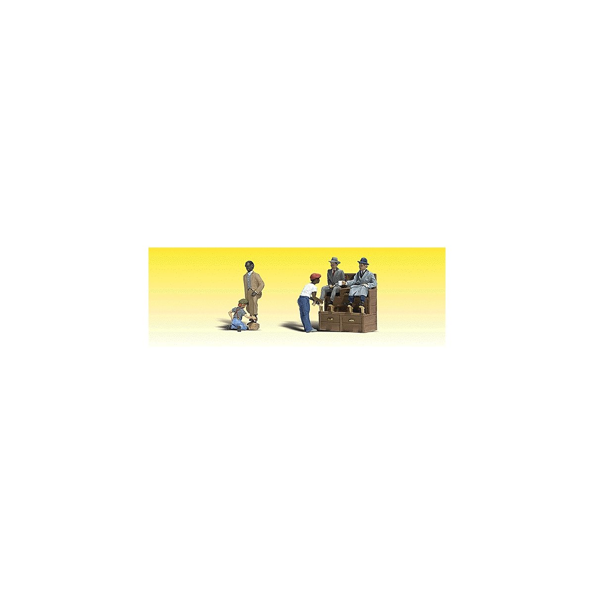 Scenic Accents(R) Figures -- Shoe Shiners pkg(2), N, Woodland Scenics 2176