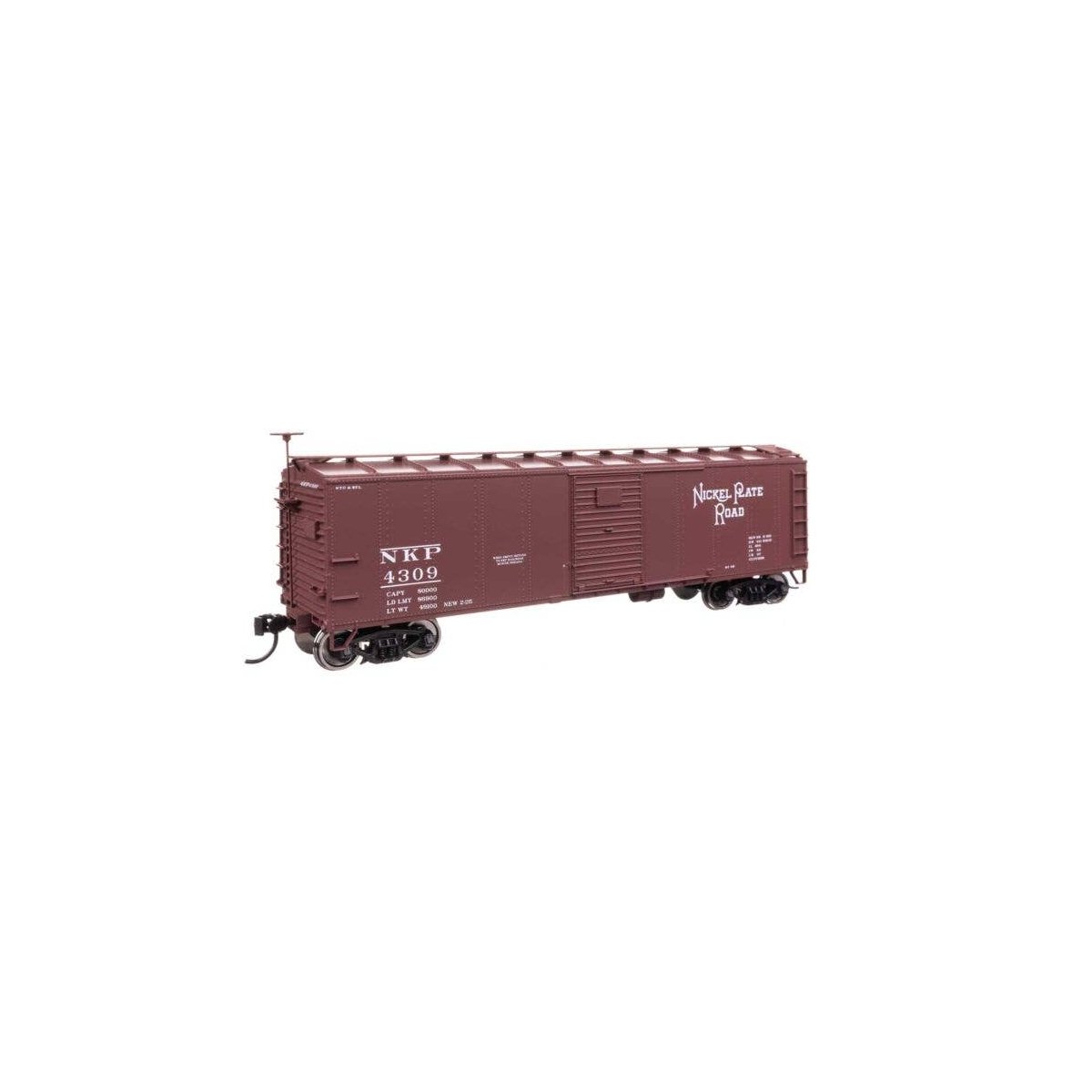 40′ Steel Boxcar with Murphy Ends - Ready to Run -- Nickel Plate Road 4309, HO, WalthersMainline 41062