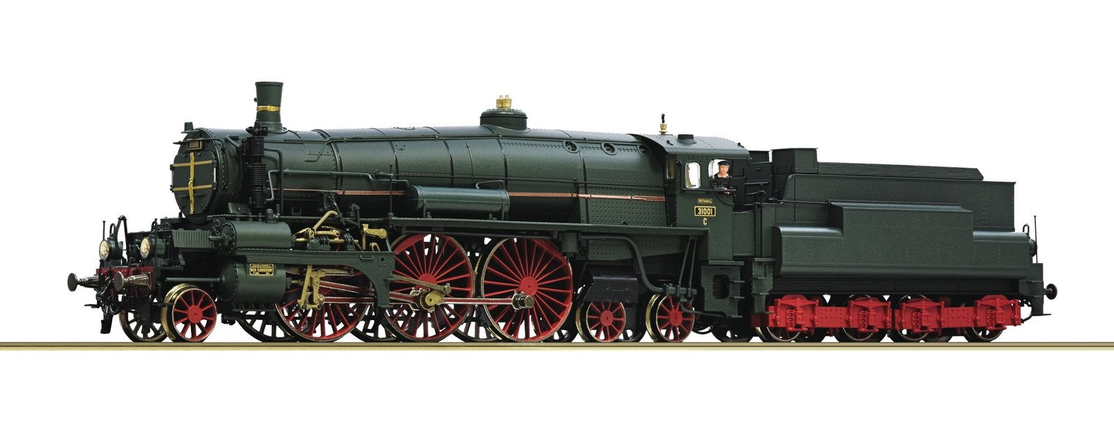 Steam locomotive 31001, K.W.St.E., HO, Roco 7110013