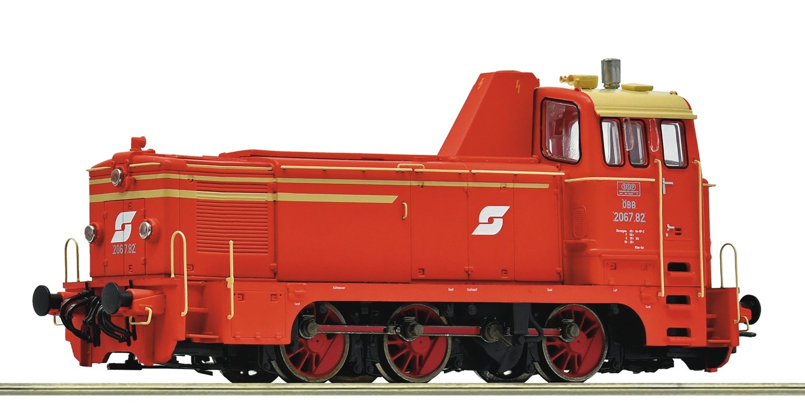 Diesel locomotive 2067.82, ÖBB, HO, Roco 7300064