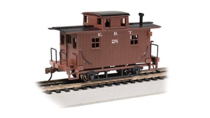 4-Wheel Wood Bobber Caboose - Ready to Run - Silver Series(R) -- East Broad Top 28 (Boxcar R, HO, Bachmann Industries 18409