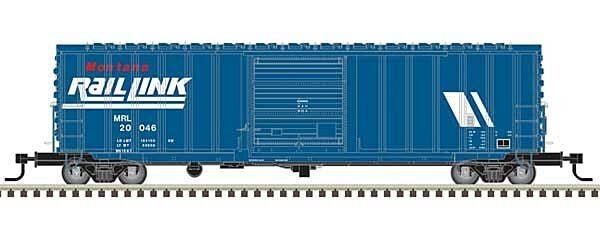 ACF 50′ Precision Design Rib-Side Boxcar - Ready to Run - Master(R) -- Montana Rail Link 200046 (Early, blue, white, red), HO,