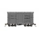18′ Wood Boxcar with Murphy Roof 2-Pack - Ready to Run - Spectrum(R) -- U.S.A. 120016, 120127 (gray), On30, Bachmann Industrie