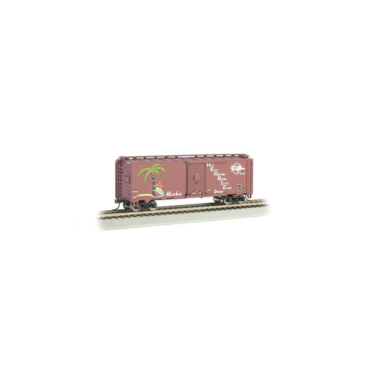 Pullman-Standard 40′ Steel Boxcar - Ready to Run - Silver Series(R) -- Missouri Pacific (Boxcar Red, Herbie Safety Car), HO, B