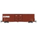 60′ Rib-Side, Double-Plug-Door High-Cube Boxcar - Ready to Run -- Norfolk Southern 471161 (Boxcar Red, whtie), N, Micro Trains