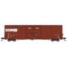60′ Rib-Side, Double-Plug-Door High-Cube Boxcar - Ready to Run -- Norfolk Southern 471161 (Boxcar Red, whtie), N, Micro Trains