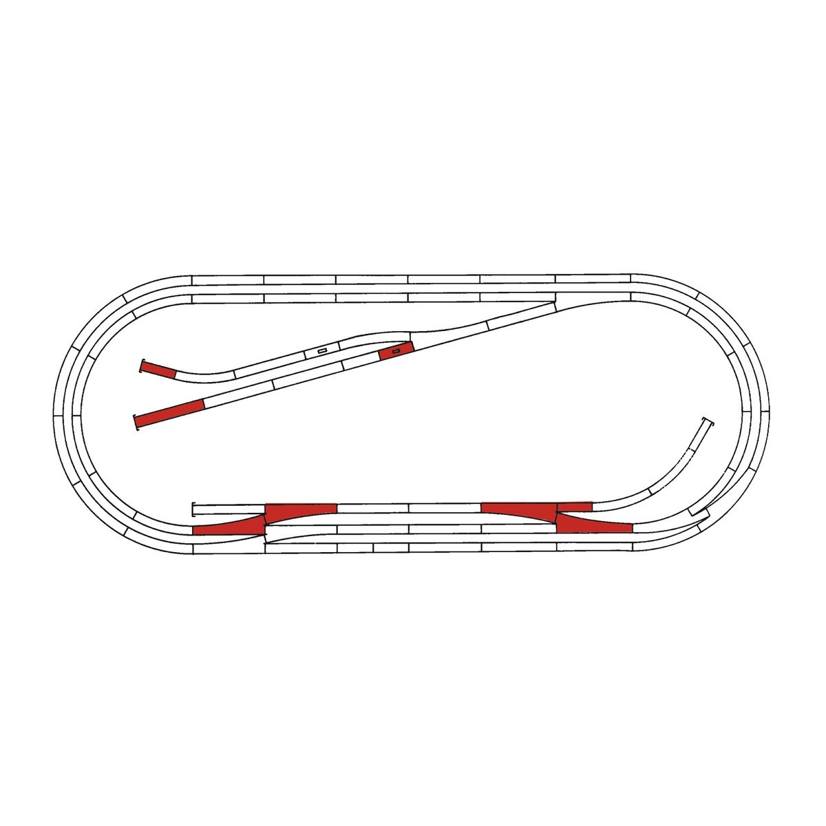 ROCO LINE track set E --Gleisset E -- HO - Roco 42013