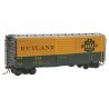 Pullman-Standard PS-1 40` Boxcar w/8` Door - Ready to Run -- Rutland 447 (yellow, green), HO, Kadee Quality Products 5318