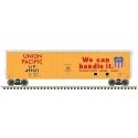 50′ Plug-Door Boxcar - Ready to Run - Master(R) -- Union Pacific 499127 (yellow, silver), HO, Atlas Model Railroad Co. 2000703